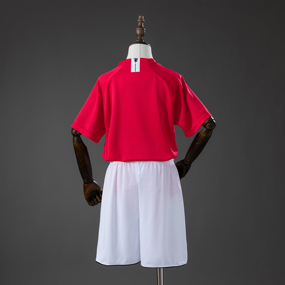 KIDS - 2007-08 MUFC HOME RETRO | JERSEY + SHORT (NEW)
