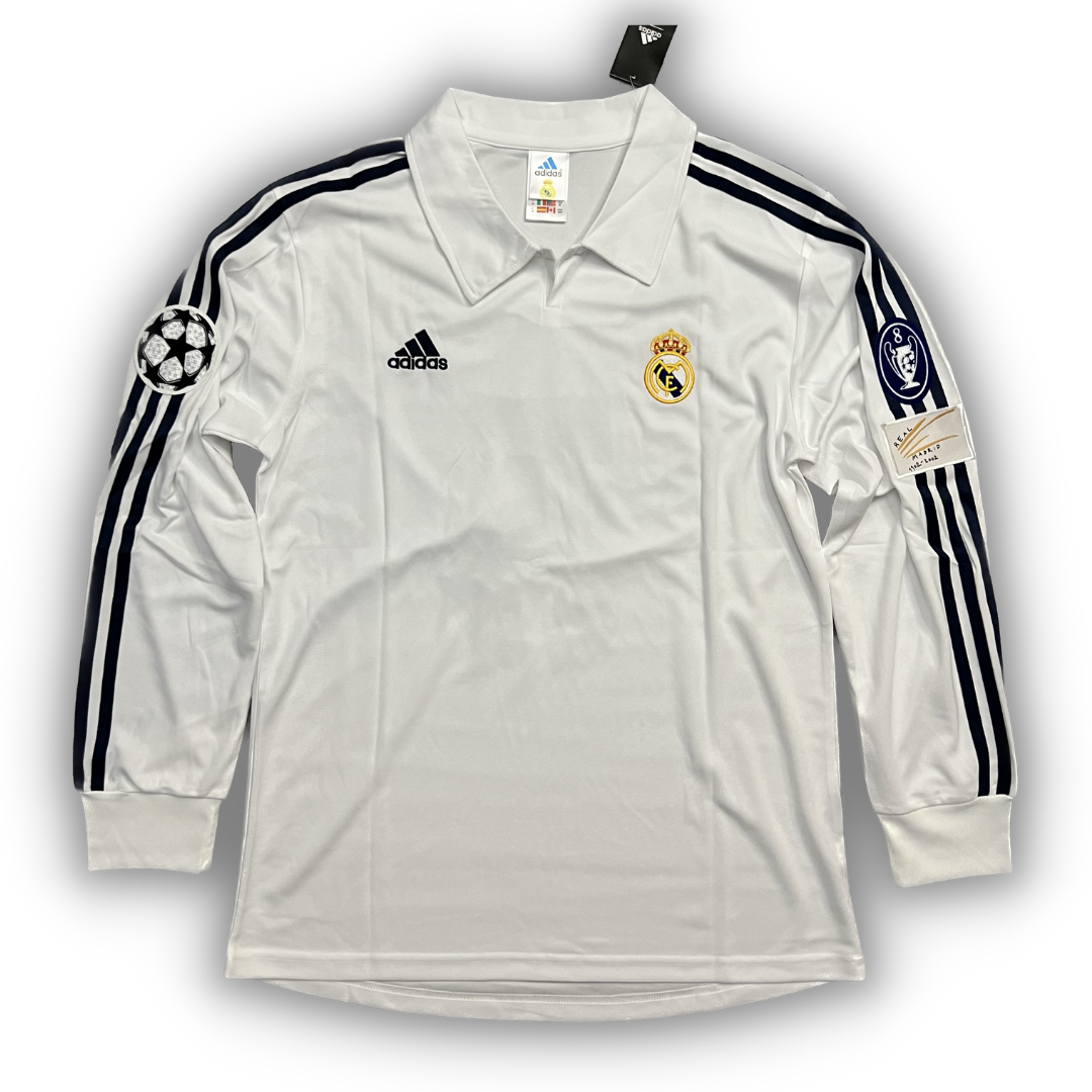 2001-02 - REAL MADRID HOME LONG SLEEVE | RETRO – RetroClubKit 2001-02 - REAL MADRID HOME LONG SLEEVE | RETRO – RetroClubKit