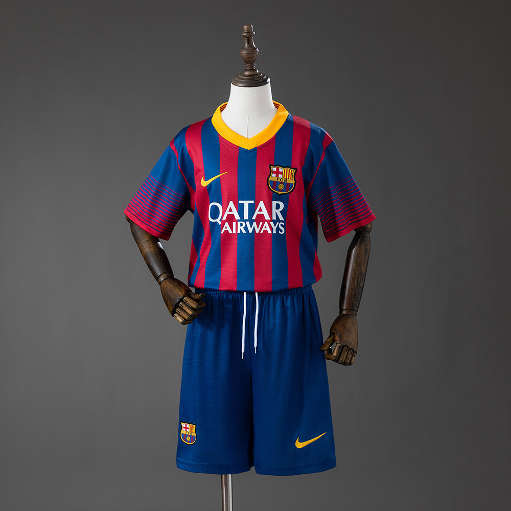 KIDS - 2013-14 FCB HOME RETRO | JERSEY + SHORT (NEW)