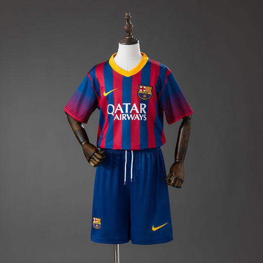 KIDS - 2013-14 FCB HOME RETRO | JERSEY + SHORT (NEW)