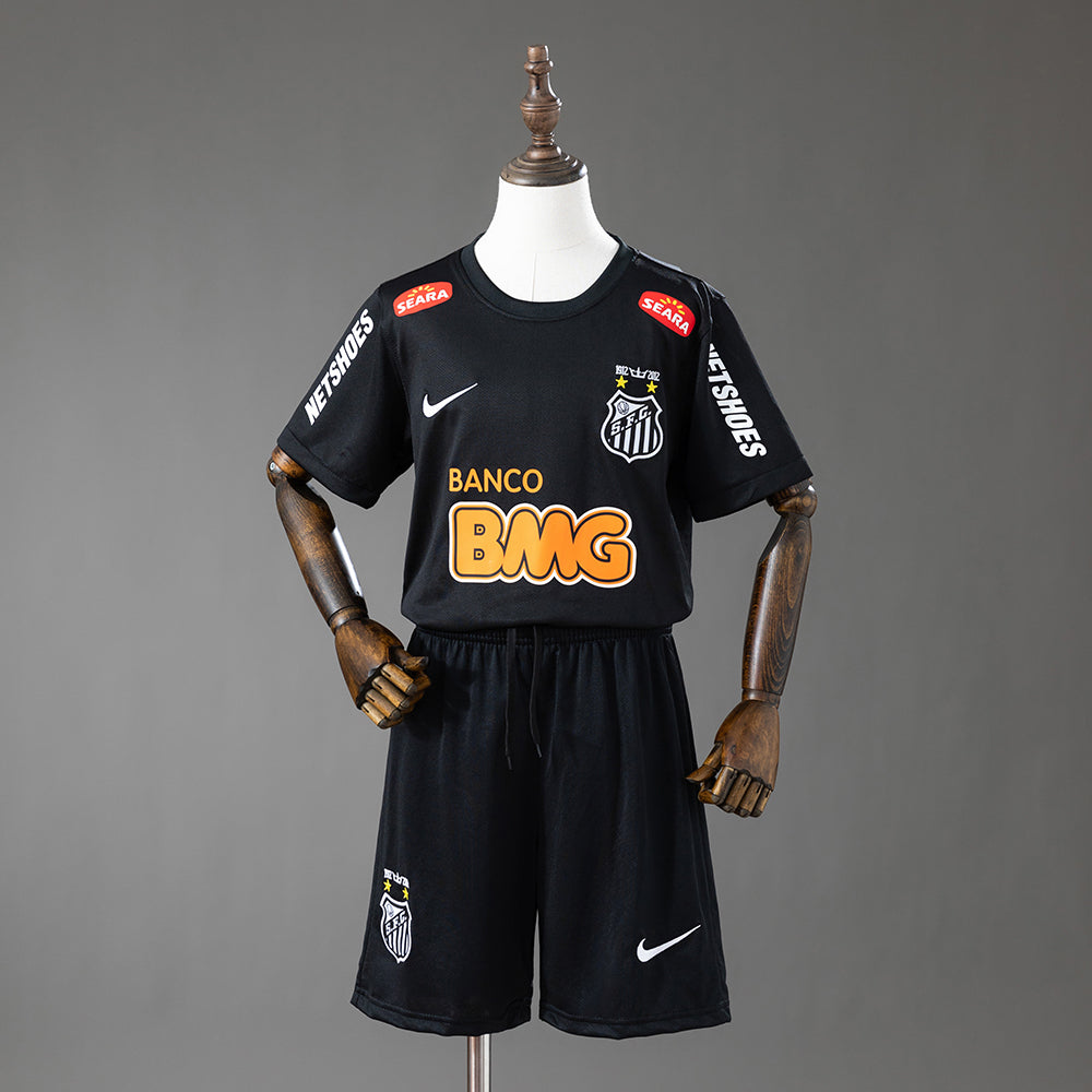 KIDS - 2012-13 SANTOS BLACK RETRO | JERSEY + SHORT (NEW)