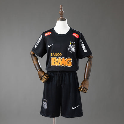 KIDS - 2012-13 SANTOS BLACK RETRO | JERSEY + SHORT (NEW)