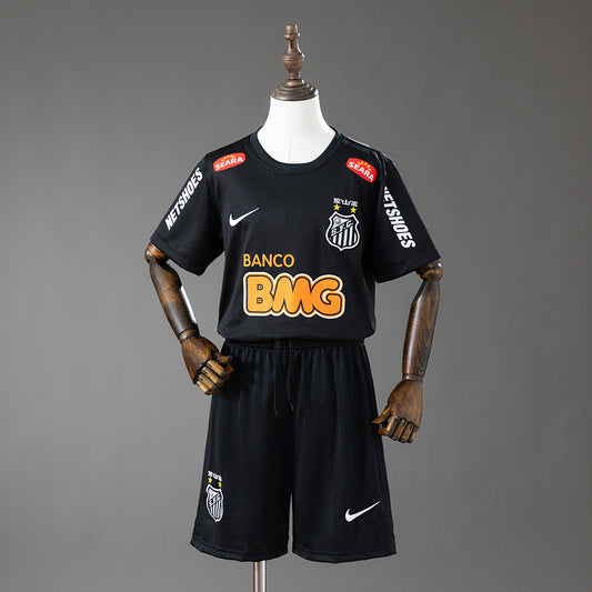 KIDS - 2012-13 SANTOS BLACK RETRO | JERSEY + SHORT (NEW)