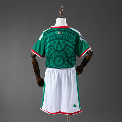 KIDS - 2026 WORLD CUP - MEXICO HOME | JERSEY + SHORT